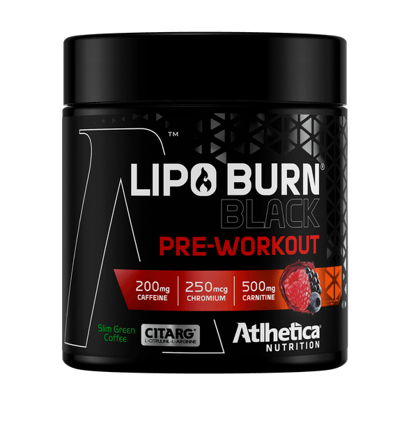 Lipo Burn Black Pré Workout (Pote 200g) Frutas Vermelhas