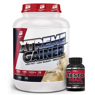 Kit Whey Protein Xtreme Gainer 2,772g + Testosterona Testo Max 60 Tábs - Bio Sport