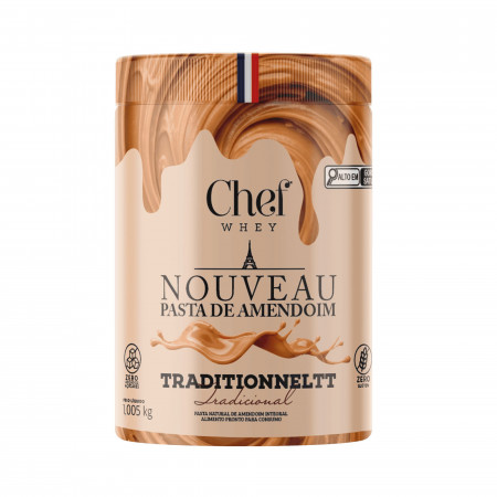 PASTA DE AMENDOIM - TRADICIONAL 1.005KG - CHEF WHEY