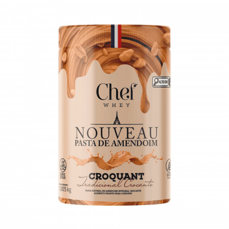 PASTA DE AMENDOIM - CROCANTE 1.005KG - CHEF WHEY
