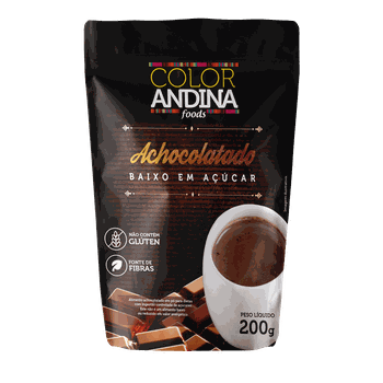 ACHOCOLATADO DIET BAIXO EM AÇÚCAR 200g - VEGANO - CACAU 100% PURO