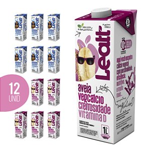 Kit Barista com 12 unidades, Leatt Amêndoas e Aveia