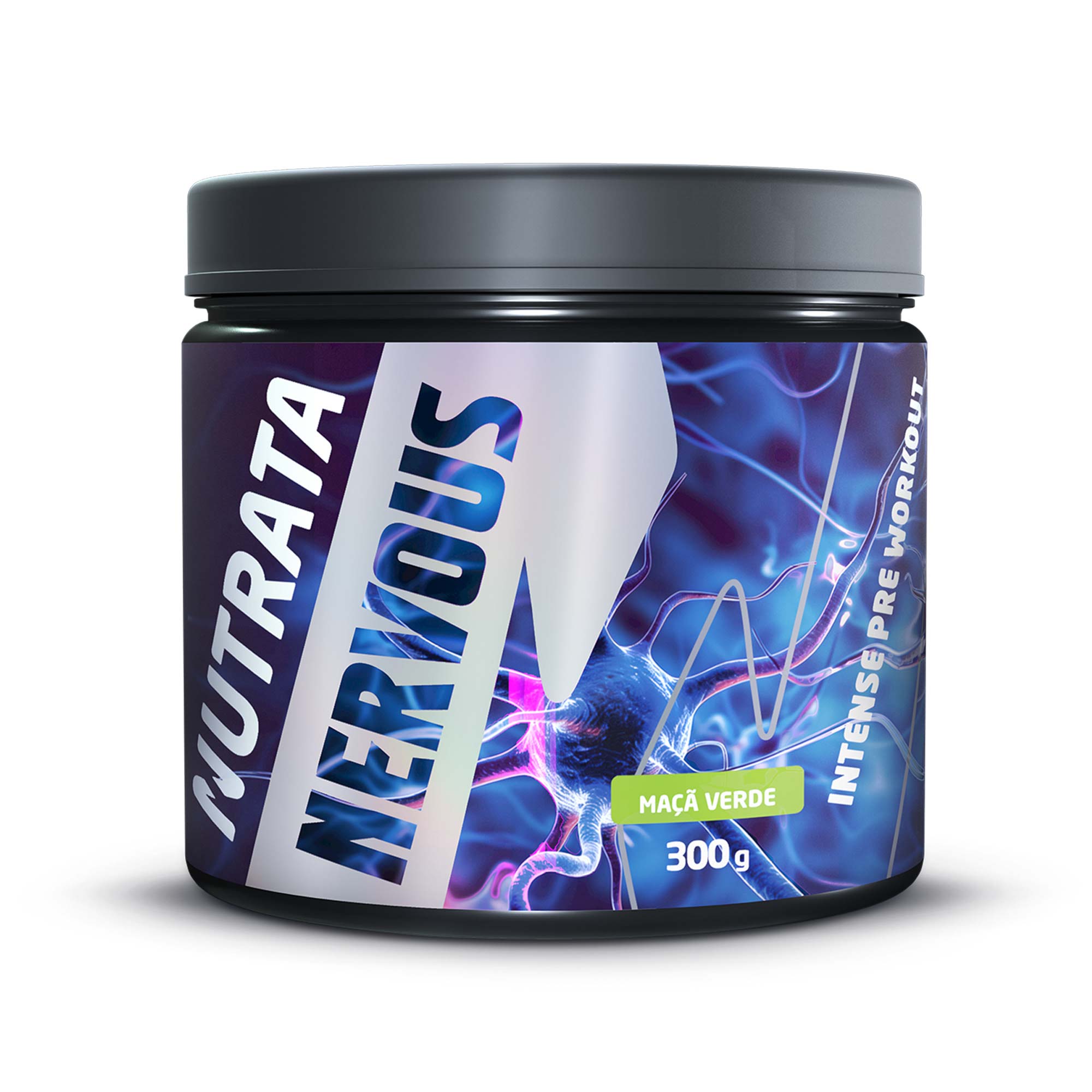 NUTRATA NERVOUS PRE WORKOUT 300g - MAÇÃ VERDE
