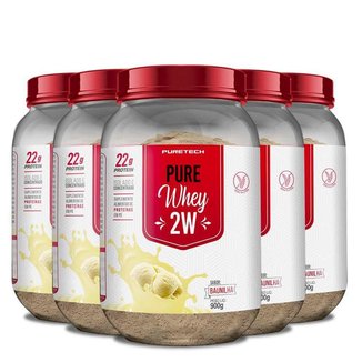 Kit 5x Whey Protein 2W 900g - PureTech